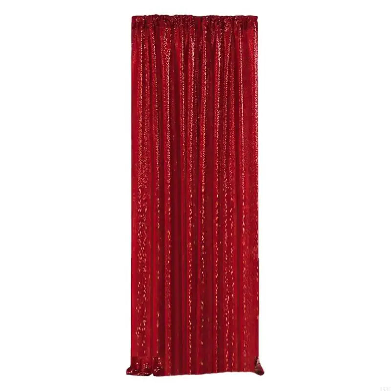Photography Backdrop Curtain Versatiled Shimmering Room Divider Sequined Fabric Zpaxo Red 61 243cm CN