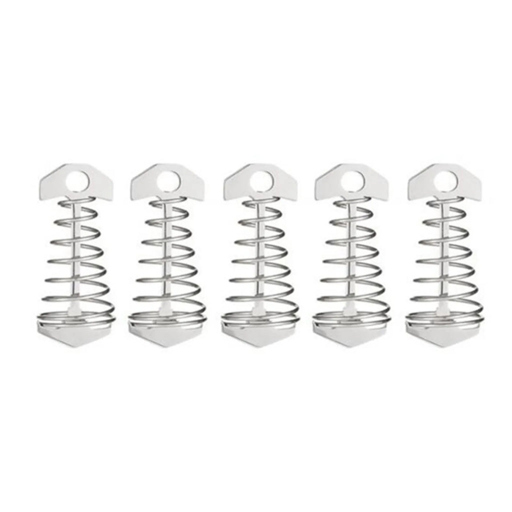 Tent Pegs Rope Buckle Adjustable Plank Floor Spring Fishbone Anchor Zpaxo