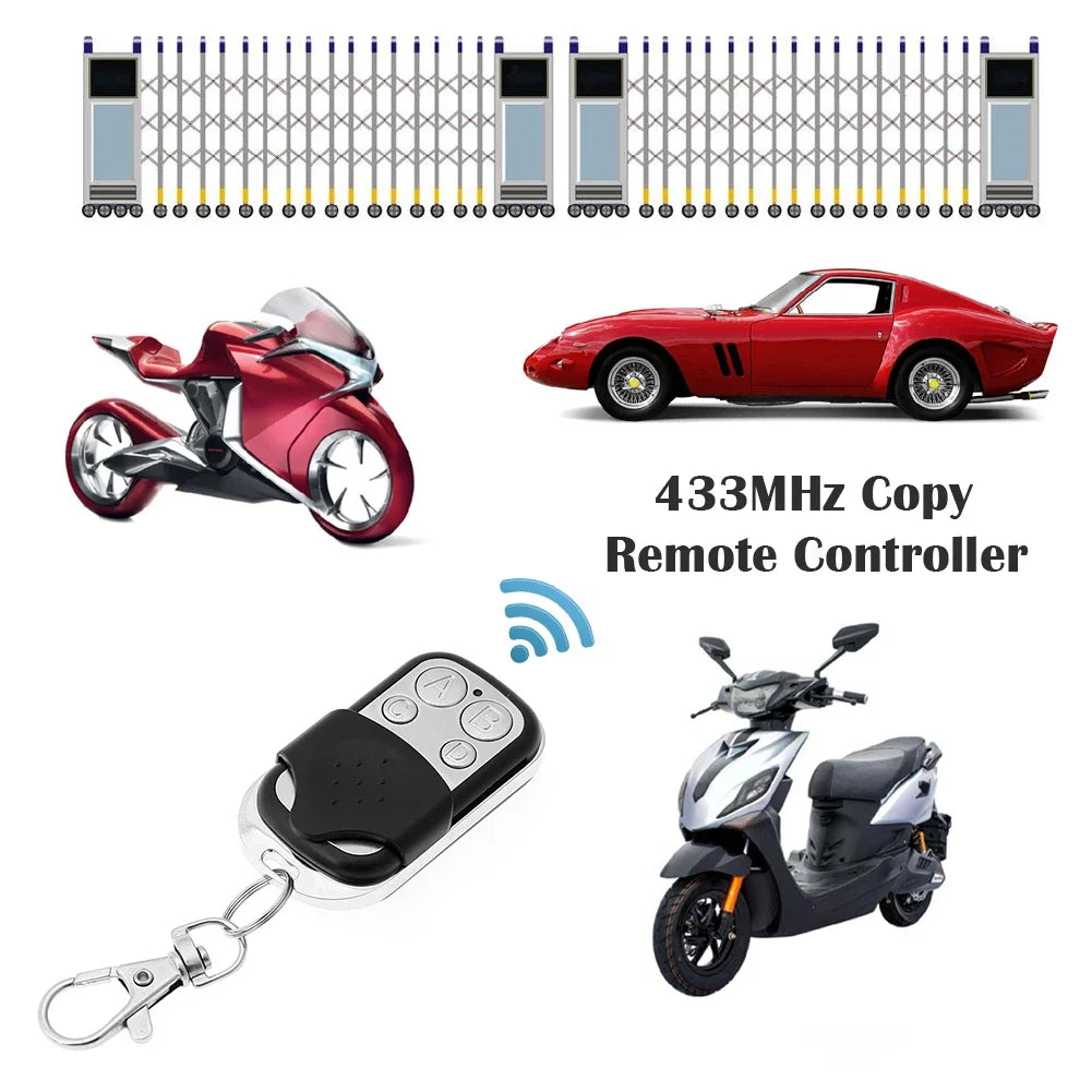 5- 433MHz Remote Control Universal Garage 4 Buttons Duplicator Zpaxo
