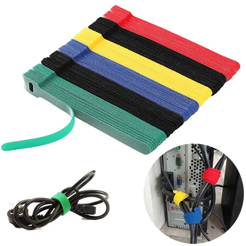 10 30 Usb Cable Organizer Management Winder Tape Protector Wire Ties Zpaxo Mixed 10PCS