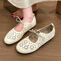Spring Autumn Women's Solid Vintage Comfortable Single Shoes Women Zpaxo Beige 36