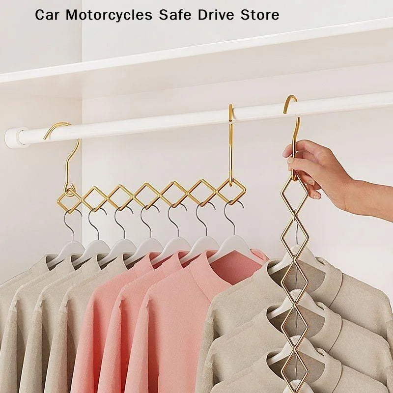 Magic Space Saving Clothes Hangers Foldable Closet Organizer Wardrobe Zpaxo