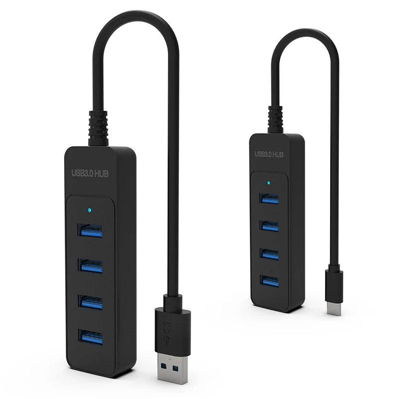 4 Ports USB 3 0 HUB Splitter Speed Multi 2 Adapter Expander Cable Zpaxo