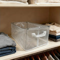 Foldable Storage Drawer Wardrobe Portable Bins Space-saving Closet Zpaxo Transparent-1pc