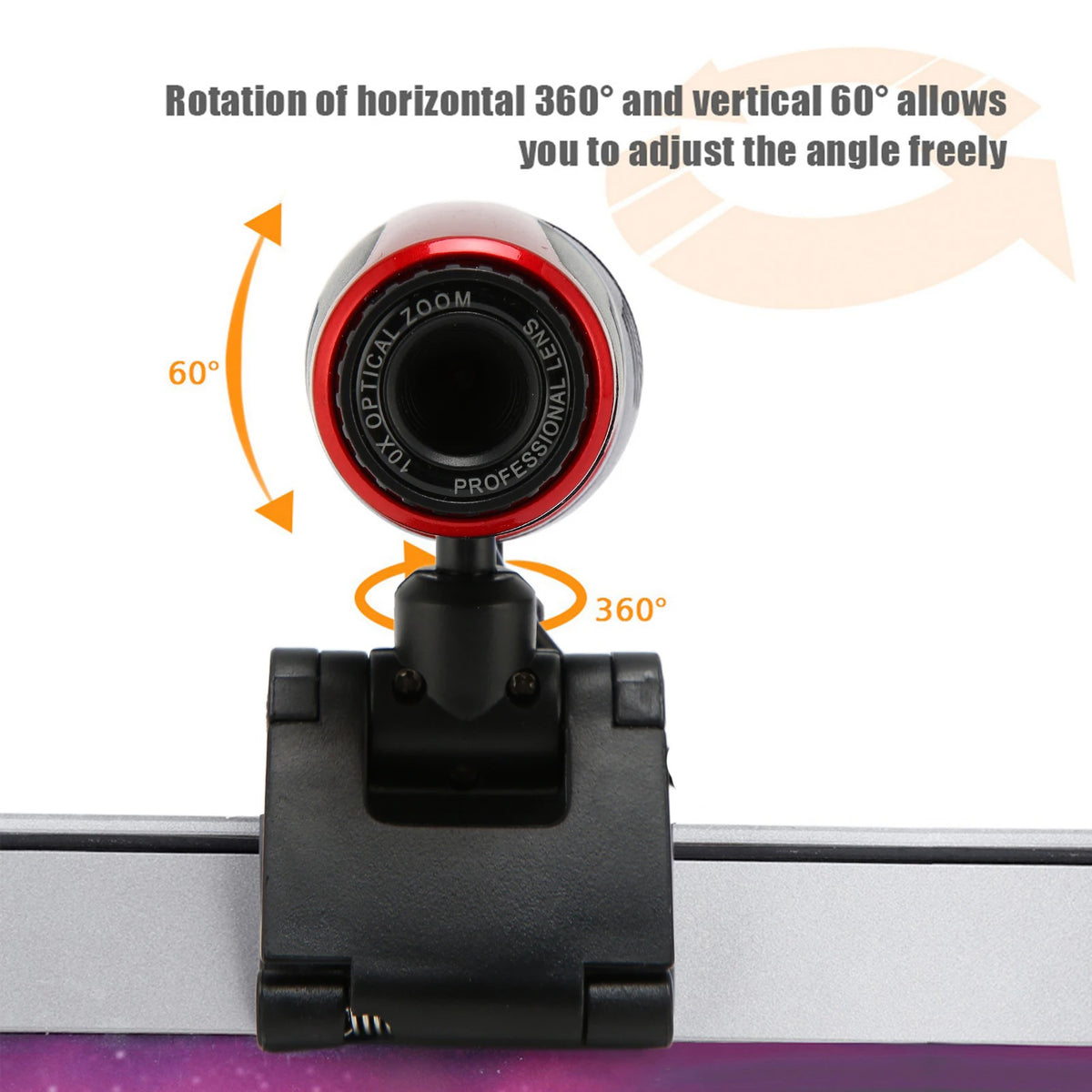 USB2 0 MIC HD Webcam Web Camera Cam 360 Degree Computer Laptop Skype Zpaxo