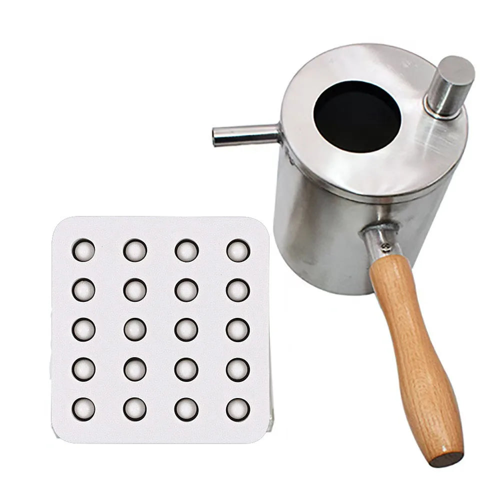 Beekeeping Beeswax Pouring Pot Stainless Steel Melting Wax Melter Zpaxo Clear