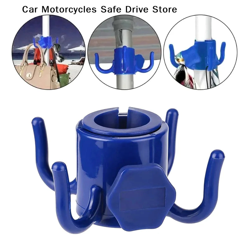 Portable Outdoor Beach Umbrella Hooks Hanger Versatile Space-saving Zpaxo