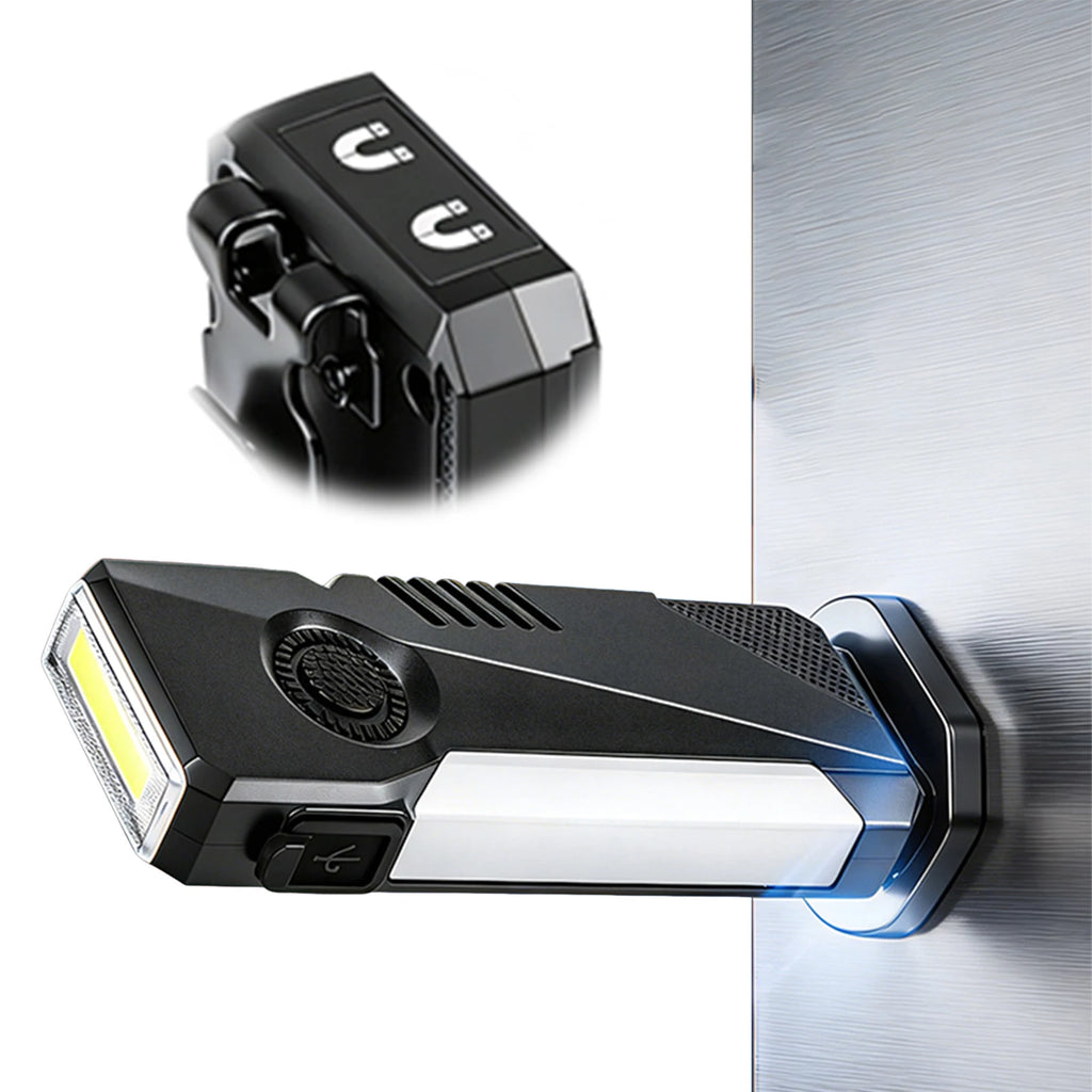Portable Flat Flashlight Reusable Magnetic Work Lights Lumens Working Zpaxo