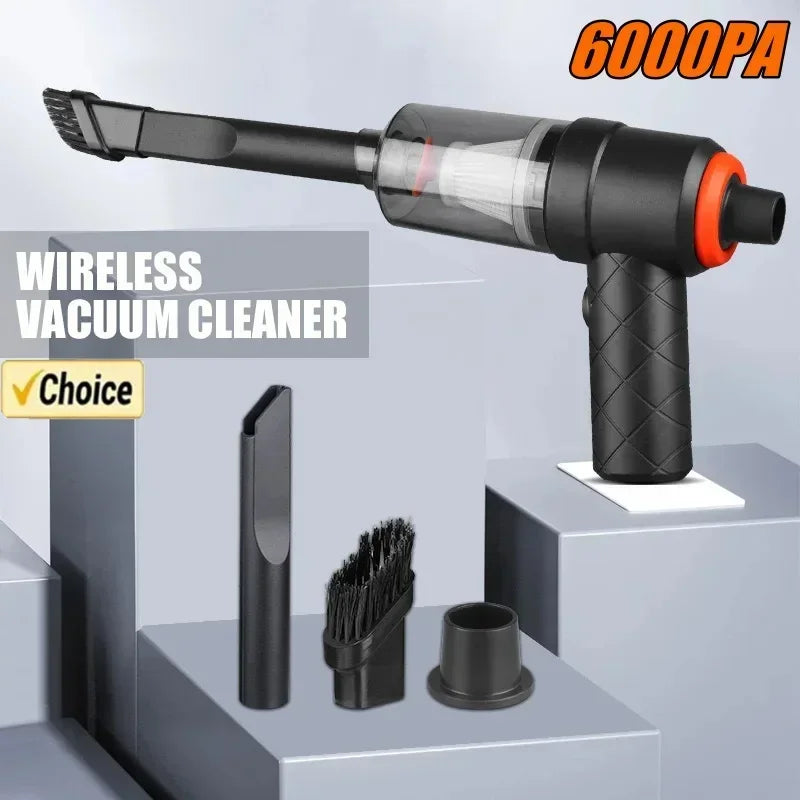 6000Pa Wireless Car Vacuum Cleaner Cordless Handheld Cleaning Robot Zpaxo