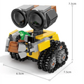 Funny Space Mini Robot MOC Building Bricks Toys Tracked Bot Model Zpaxo 1PCS
