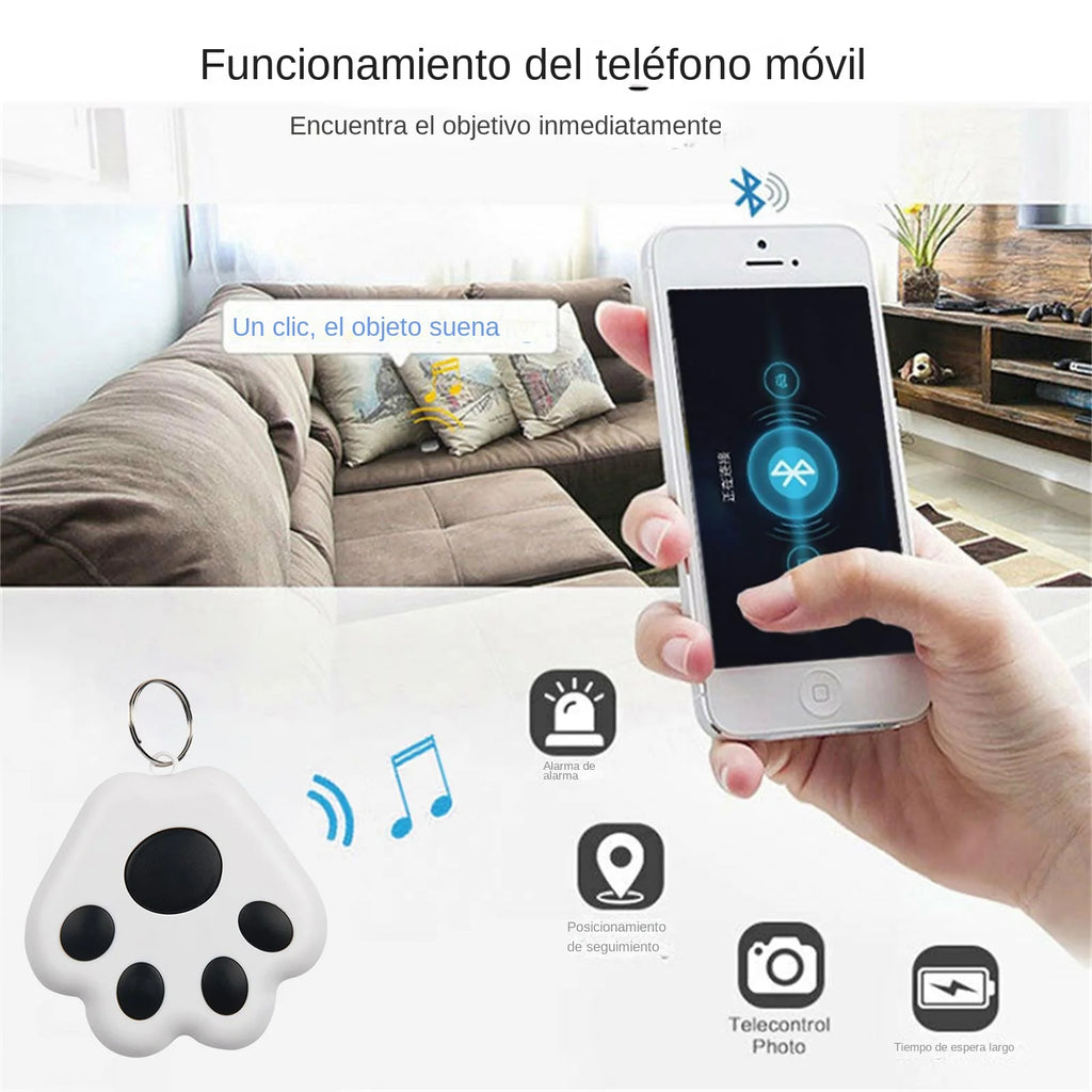 Cat Paw Shape Mini GPS Tracker Cat Dog Anti-Lost Tag Locator Pet Dog Articles Keychain Wallet Collar Tracking Device Accessories Zpaxo