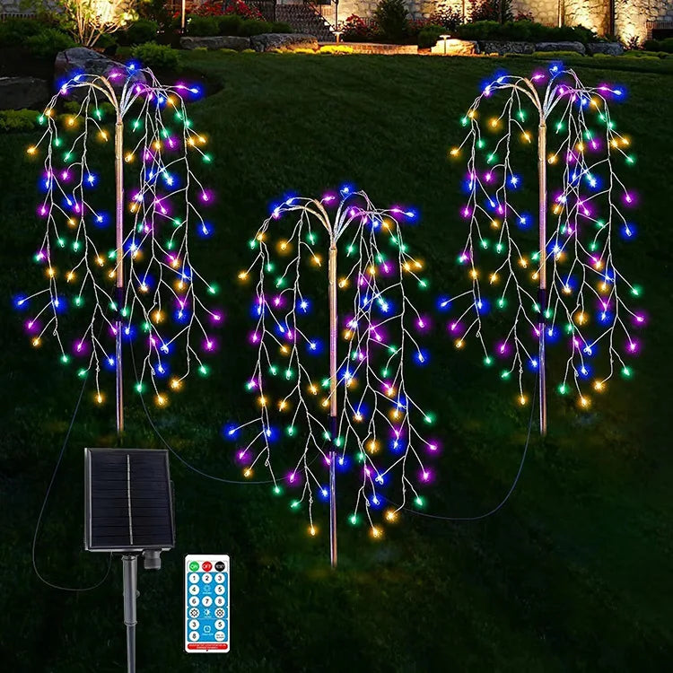 Weeping Willow Solar Garden Light Outdoor Christmas Decoration Design Zpaxo 300led-RGB China Mainland