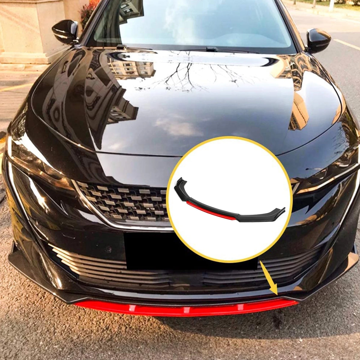 Universal Front Bumper Lip Spoiler Chin Body Protection PP Auto Car Zpaxo