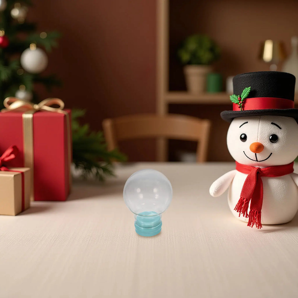 Transparent Empty Glass Snow Globe Dome Thickened Design DIY Zpaxo