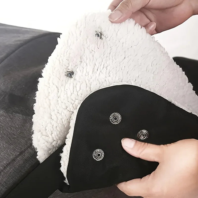 Stay-toasty Stroller Gloves Windproof Plush-lined Easy Clip-on Design Zpaxo