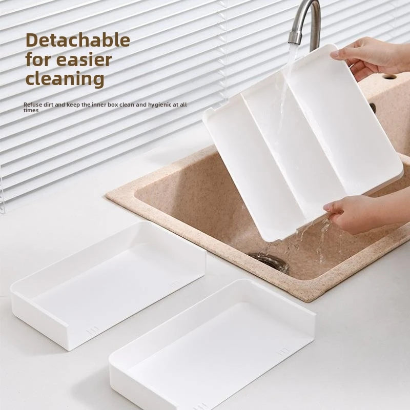 Expandable Organizational for Drawer Makeup Organizer Kitchen Compartment Organizers Easy-Clean Small Items Classification Zpaxo