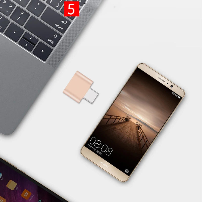 1- Mini C USB 2 0 Adapter USB-C Male OTG Female Data Connector Xiaomi Zpaxo
