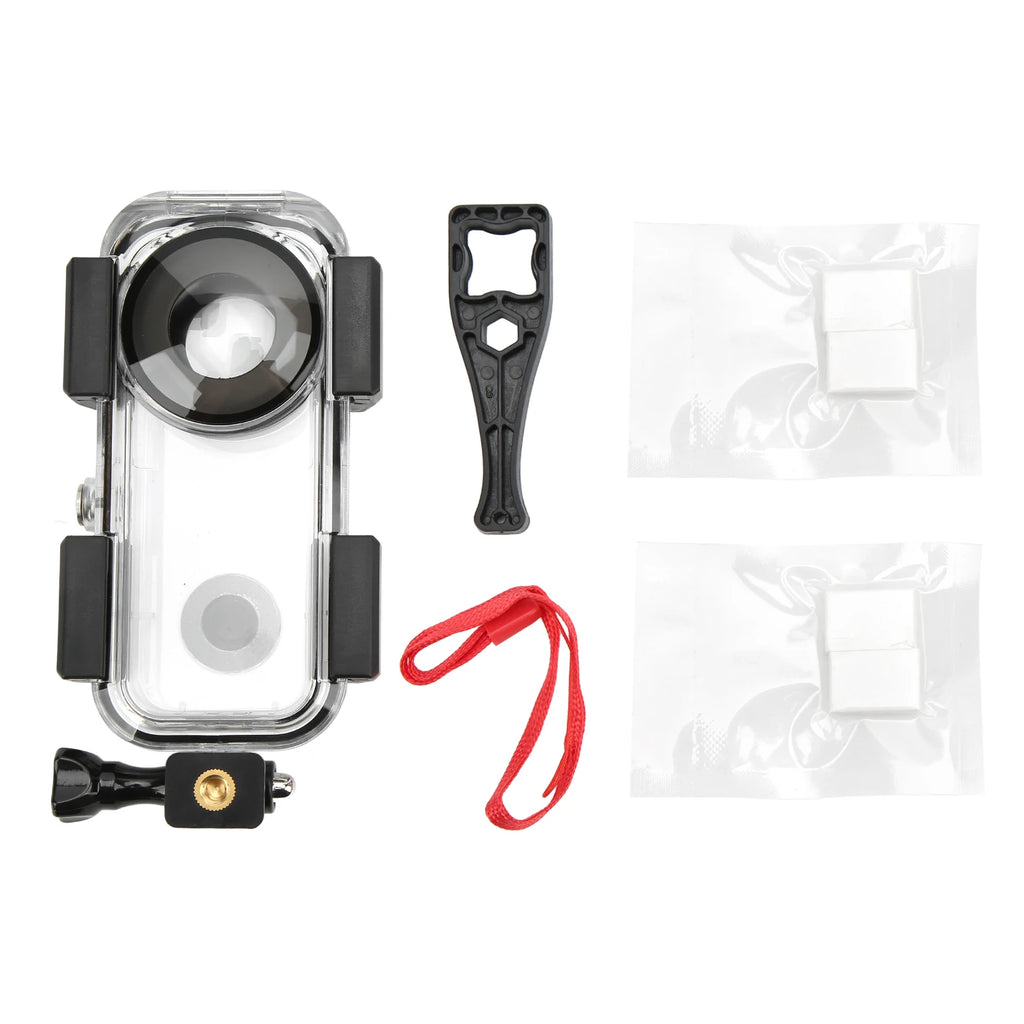 Waterproof Housing Case 40m 131ft Insta360 ONE X2 Camera Protective Zpaxo black color