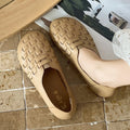 Spring Autumn Women's Solid Comfortable Lightweight Single Shoes 2026 Zpaxo Khaki 37