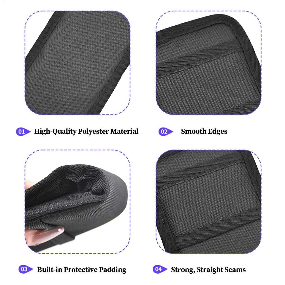 2-Pack Ratchet Strap Protectors Polyester Protective Pad Tie Down Zpaxo
