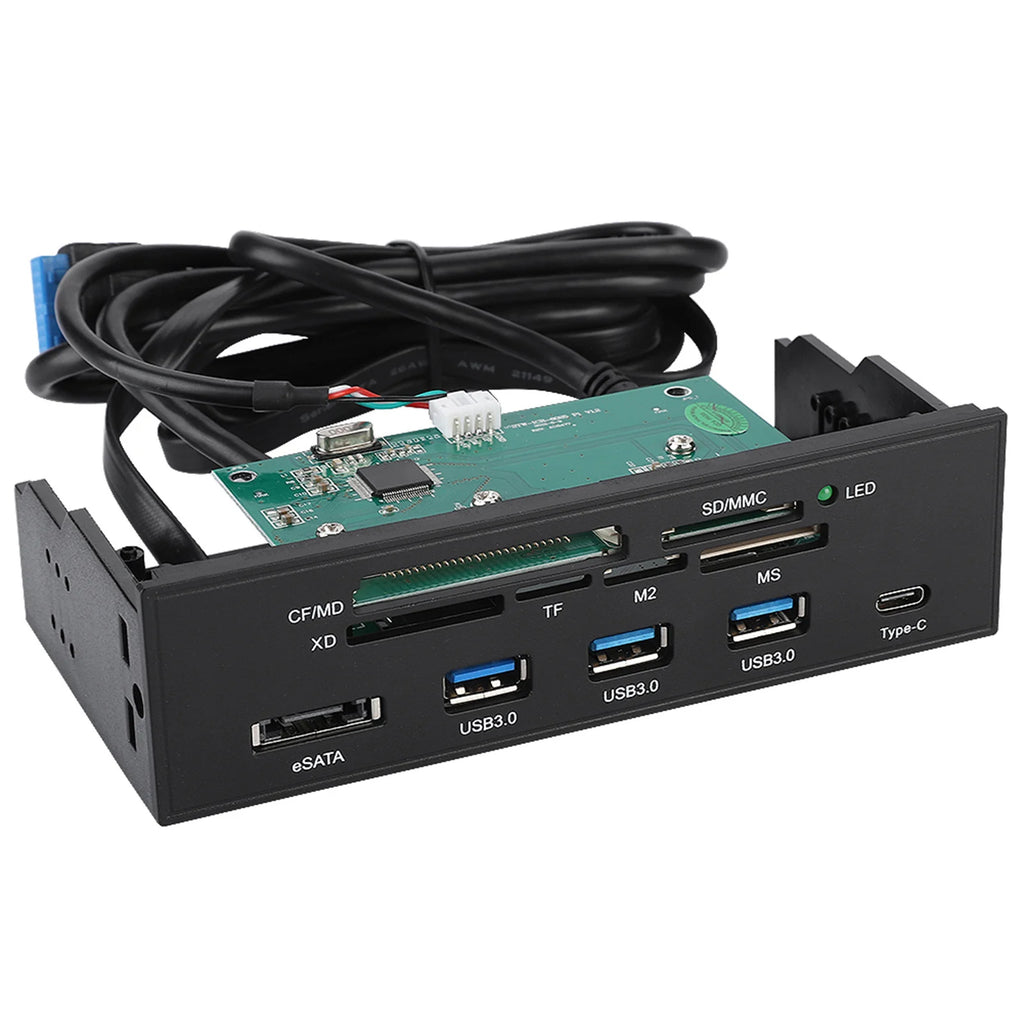 5 25inches Multifunction Internal Card Reader Dashboard Front Panel Zpaxo