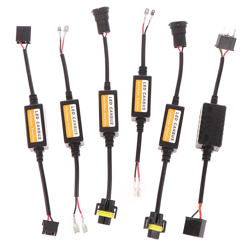 LED Canbus Decoder Car Headlights Error Resistor H4 H7 H11 Adapter Zpaxo