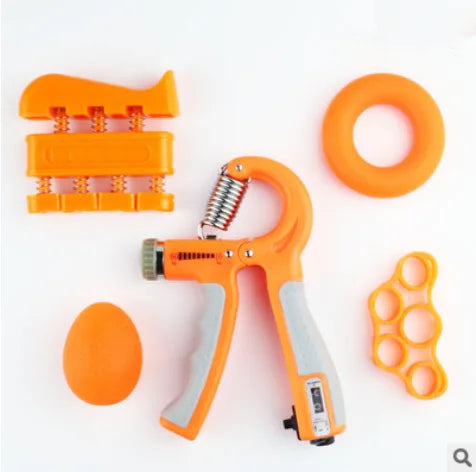 Hand Grip Gym Fitness Adjustable Count Set Finger Forearm Strength Muscle Recovery Gripper Exerciser Trainer Ball Decompression Zpaxo