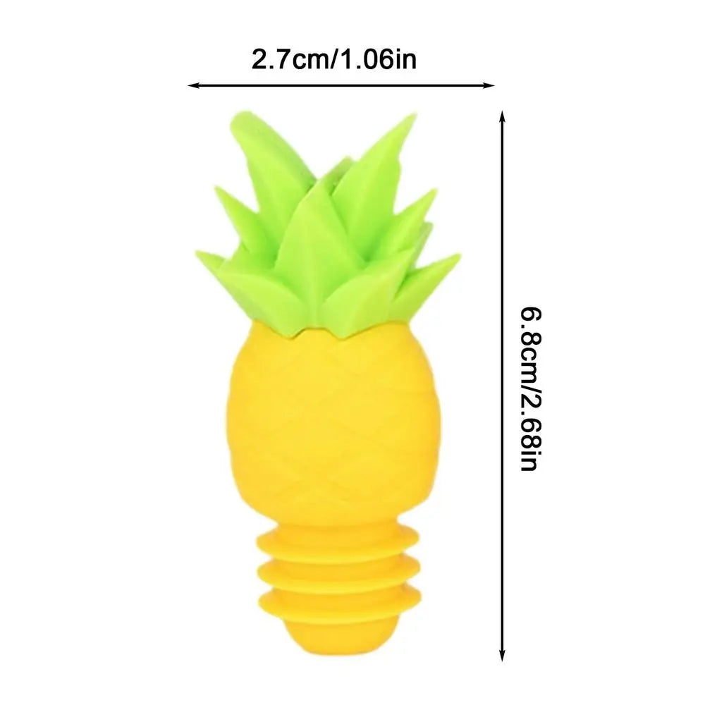 Wine Stopper Reusable Pineapple Shape Silicone Sealer Beverage Zpaxo A