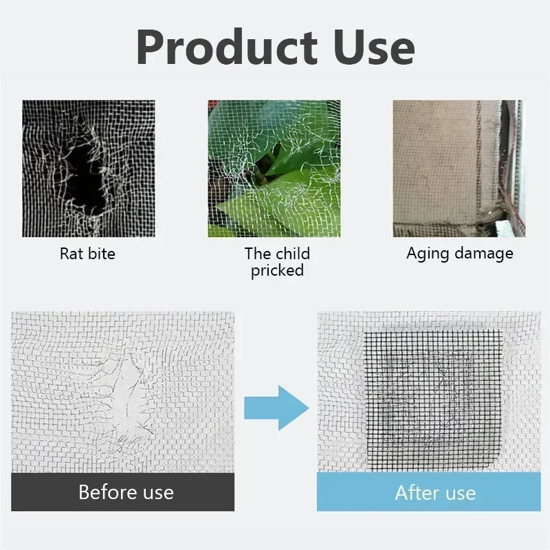 Window Screen Tape Anti-mosquito Screen Repair Subsidy Door Curtain Mosquito Net Hole Patch Repair Self-adhesive Screen Tape Zpaxo