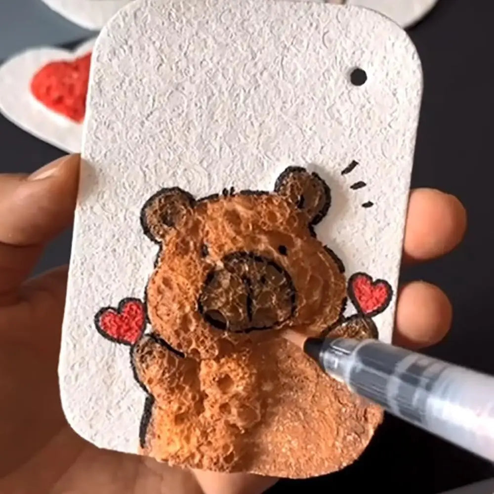 Magic Puffy Paint 3D Drawing Canvas Sponge Foam Texture Blank Zpaxo