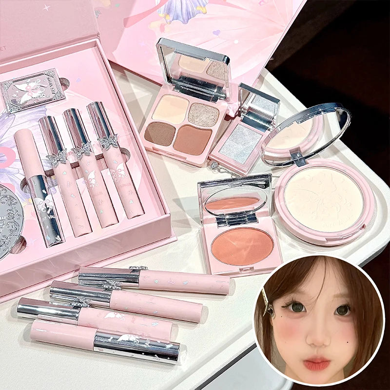 8-Piece Makeup Including Eye Shadow Powder Blusher Highlighter Zpaxo