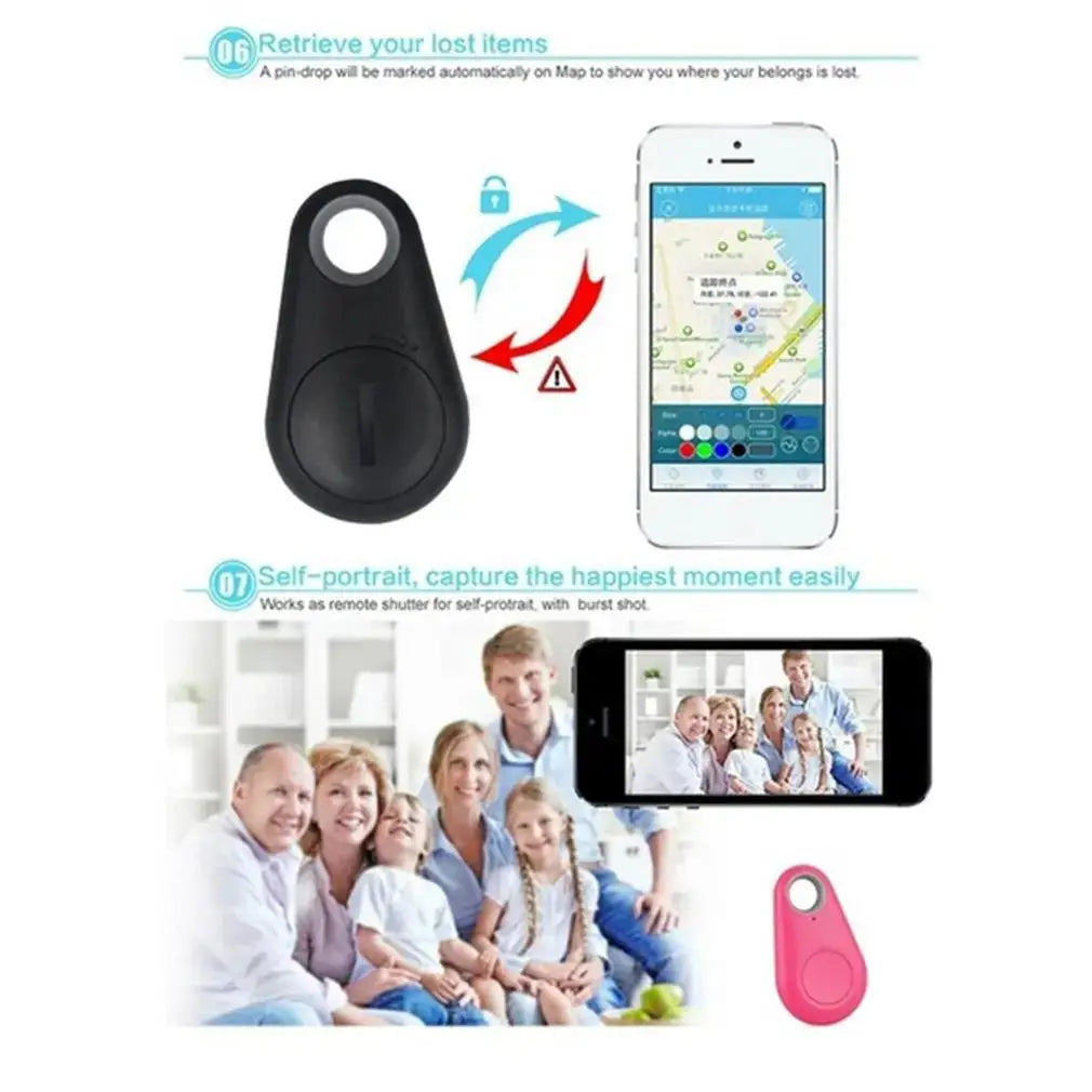 1-5pcs Mini GPS Locator Anti-Lost Alarm Wallet Keychain Smart Tag Bluetooth-compatible Tracer Keychain Childs Tracker Key Finder Zpaxo