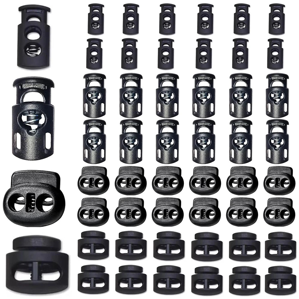 Single Double Hole Cord Lock Stopper Sportswear Shoes Backpack Zpaxo