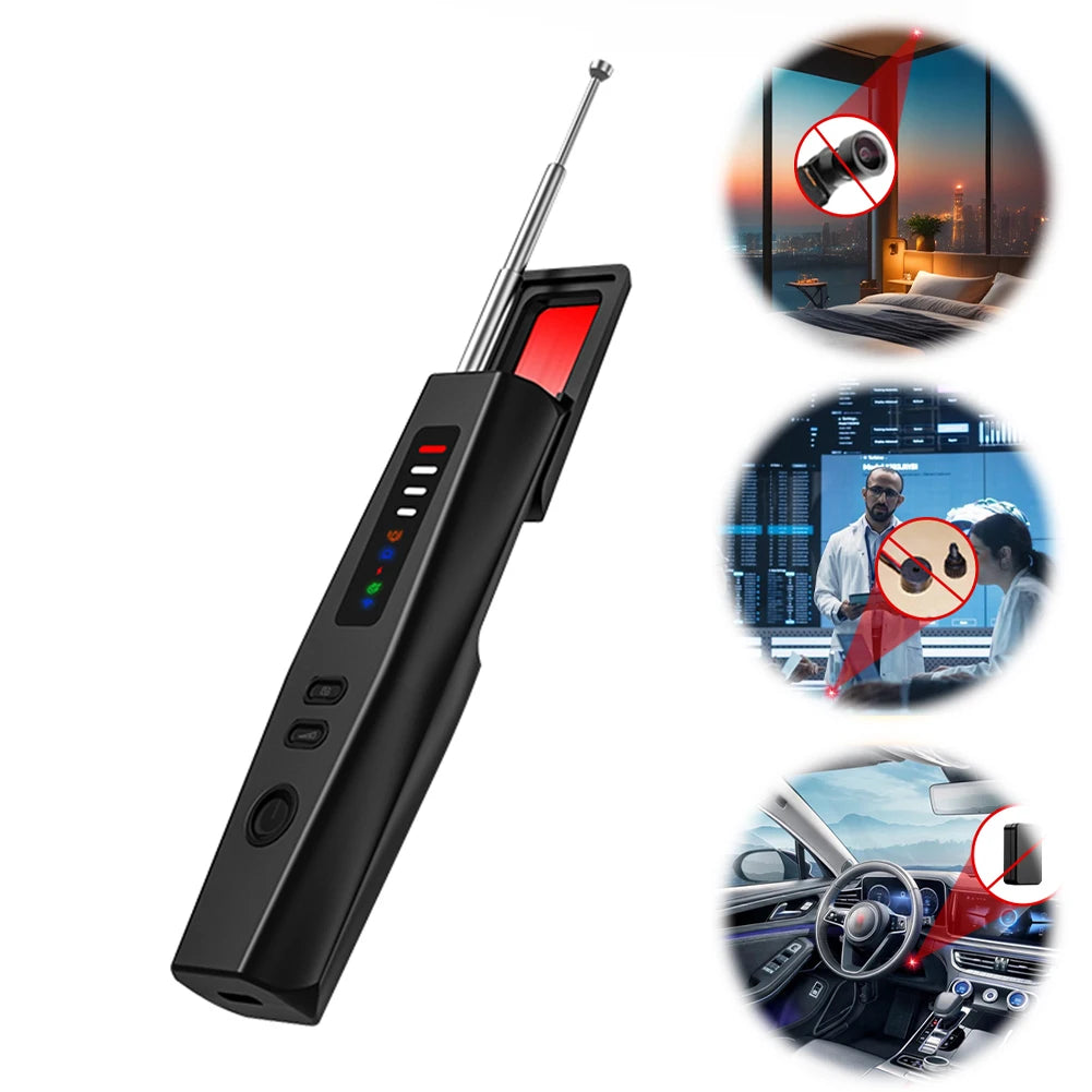 Hidden Camera Detector 5 Levels Sensitivity Car GPS Tracker Listening Zpaxo