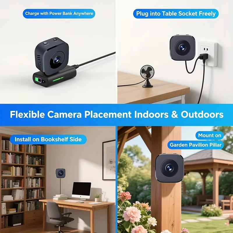 6K Mini Security Camera Wireless Wifi Monitoring Protection Remote Zpaxo
