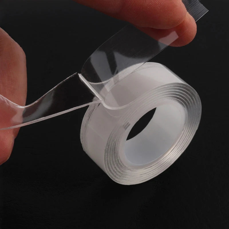 1-5m Nano Double Sided Tape Transparent Nano Tape No Trace Reusable Waterproof Adhesive Tape Cleanable Kitchen Bathroom Supplies Zpaxo
