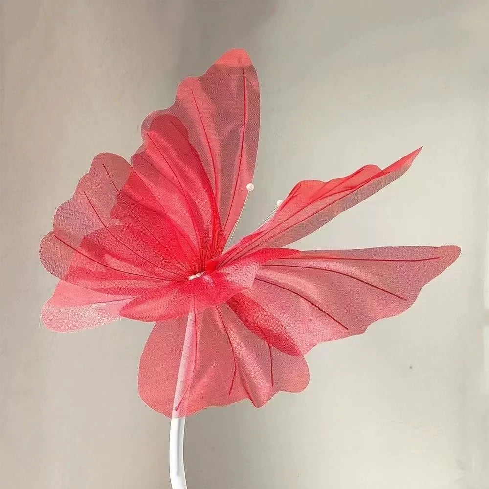 Giant 3D Artificial Butterfly Decorations Realistic Butterflies Zpaxo Red