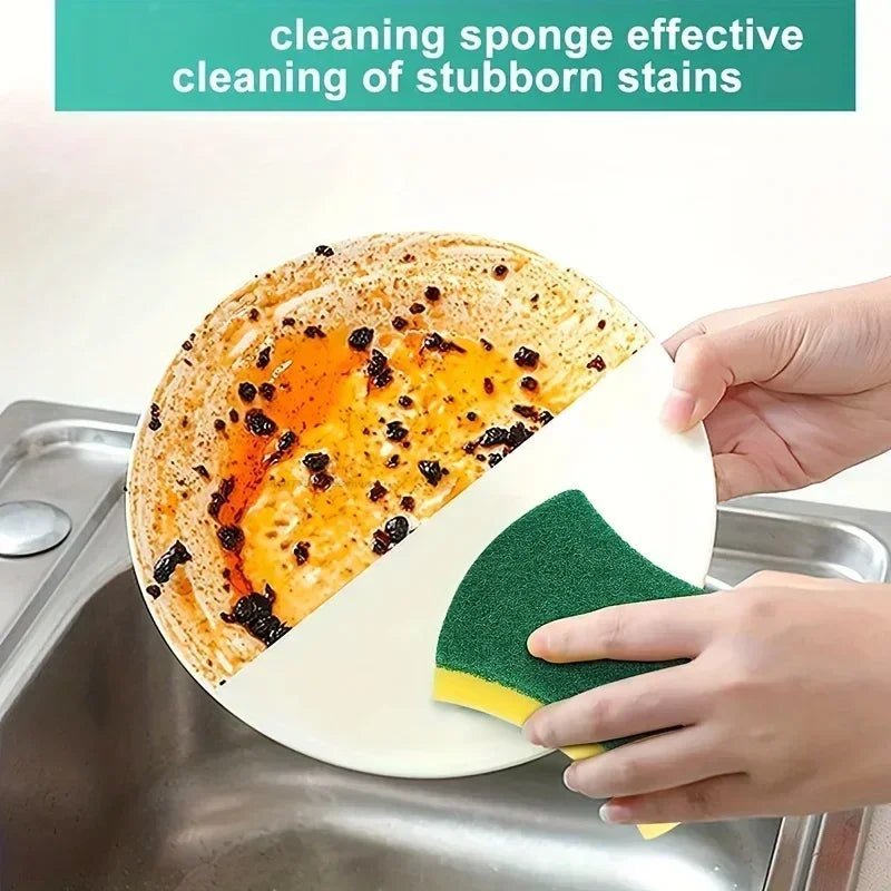 Dish Washing Sponge Dust Cleaning Sponge Scrubber for Kitchen Magic Cleaning Majoc Eraser Sponge Kitchen Scourer Supplies Zpaxo