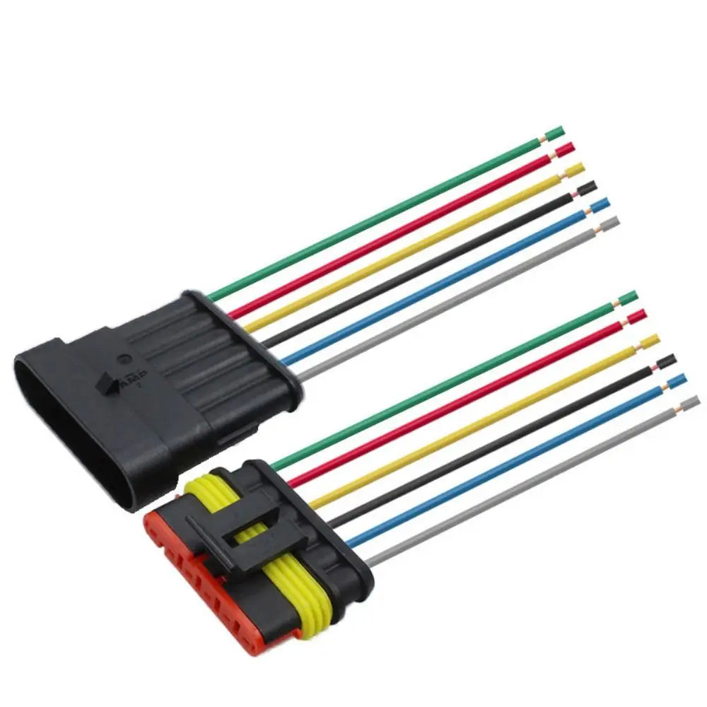 4 5 6 Way Male Female Wire Harness 1P 2P 3P 4P 5P Adapter Electrical Zpaxo 6P