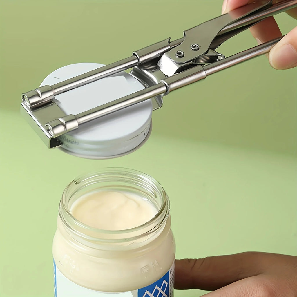 Adjustable Multi-function Bottle Opener Stainless Steel Lids Off Jar Zpaxo