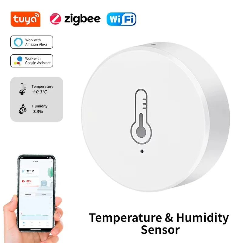 Zigbee Temperature Humidity Sensor Indoor Thermometer Hygrometer App Zpaxo
