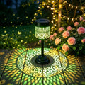 This Large LED Mandala Solar Outdoor Light Comes Portable Stand Emits Zpaxo changeable