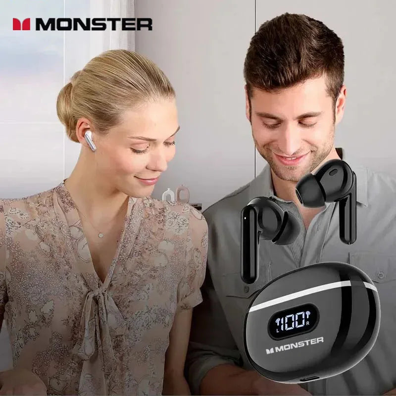 MONSTER E98 Wireless Earphones ANC+ENC Noise Cancellation Earbuds Zpaxo