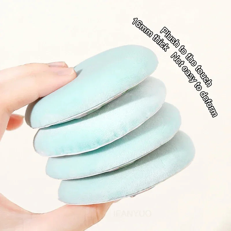 Professional Loose Powder Flocking Puff Sponge Face Cosmetic Zpaxo
