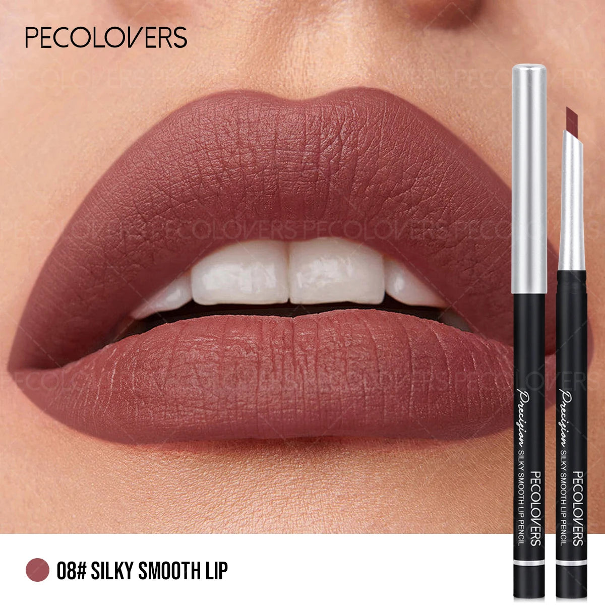1PC Long-Lasting Waterproof Lip Liner Pen - Sweatproof Formula, Ideal for Crafting Delicate Makeup Looks Zpaxo 08