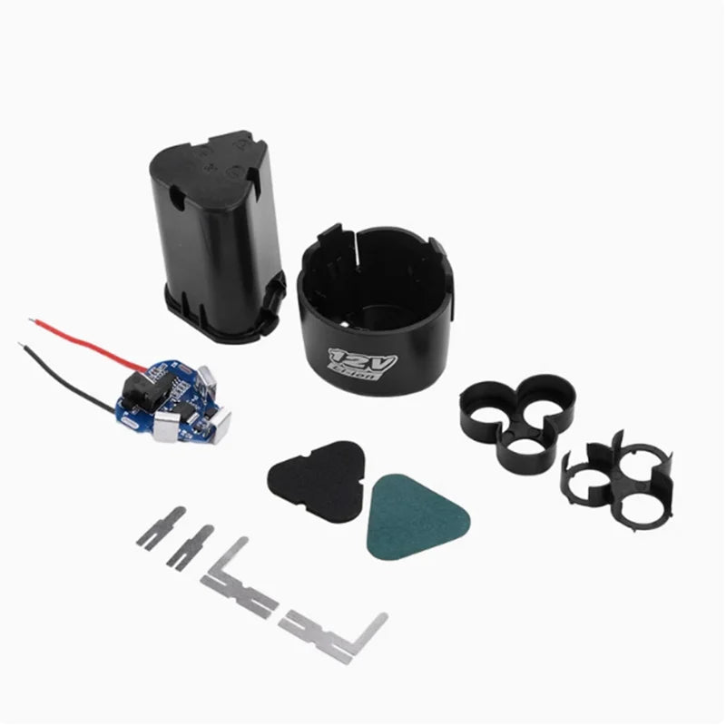 DC12V 18650 Shell Lithium Battery Protection Board Compatible 12v Zpaxo Blue kit