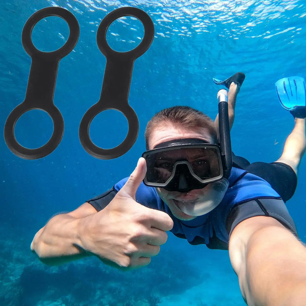 Snorkel Keeper Quick Release Double-ring Flexible Silicone Retainer Zpaxo