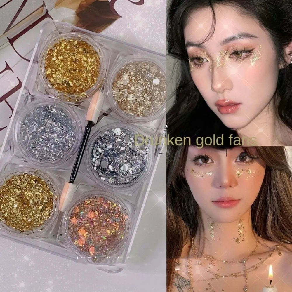 Sparkly Colorful Eye Glitter Gel Heart Star Moon Sequins Face Hair Zpaxo 8