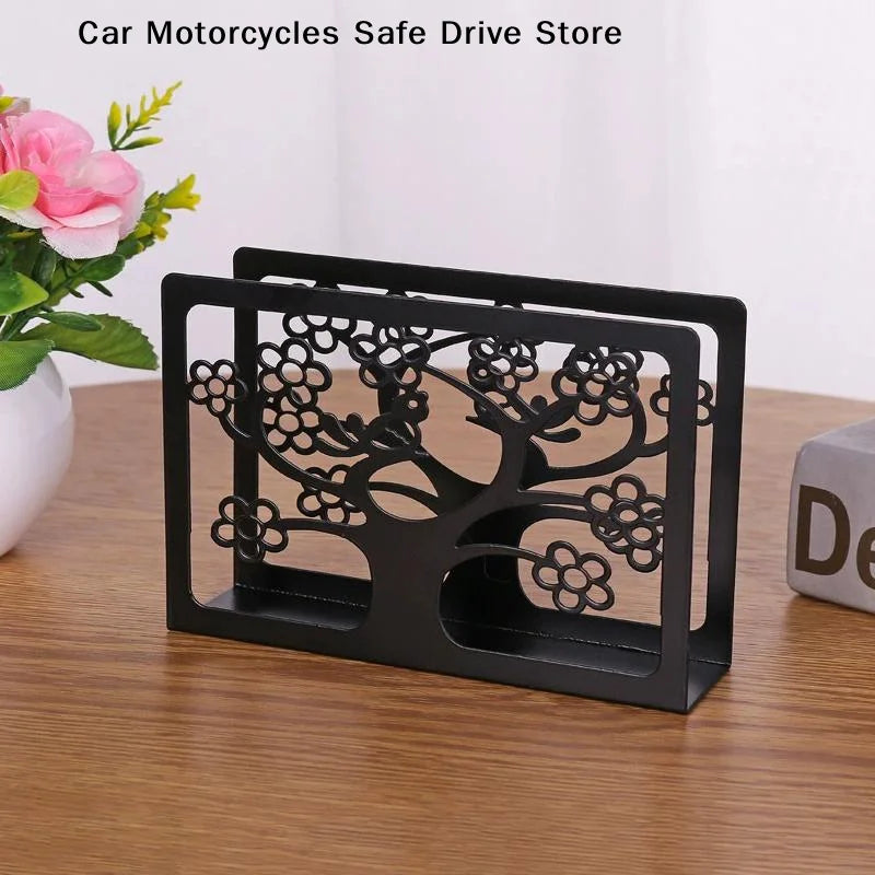 CM1Pc Elegant Iron Art Tissue Box Homestay Napkin Holder Kitchen Zpaxo
