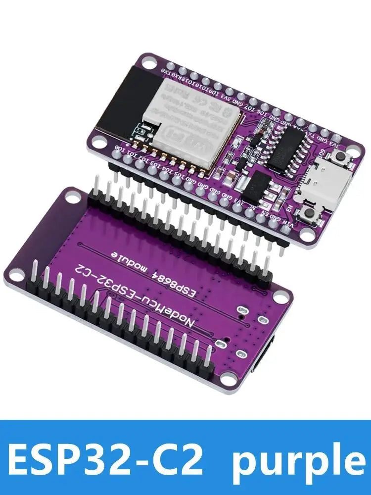 Wifi+bluetooth Dual-core Development Board ESP32-C2 ESPC2-12 Devkit Zpaxo ESP32-C2 purple